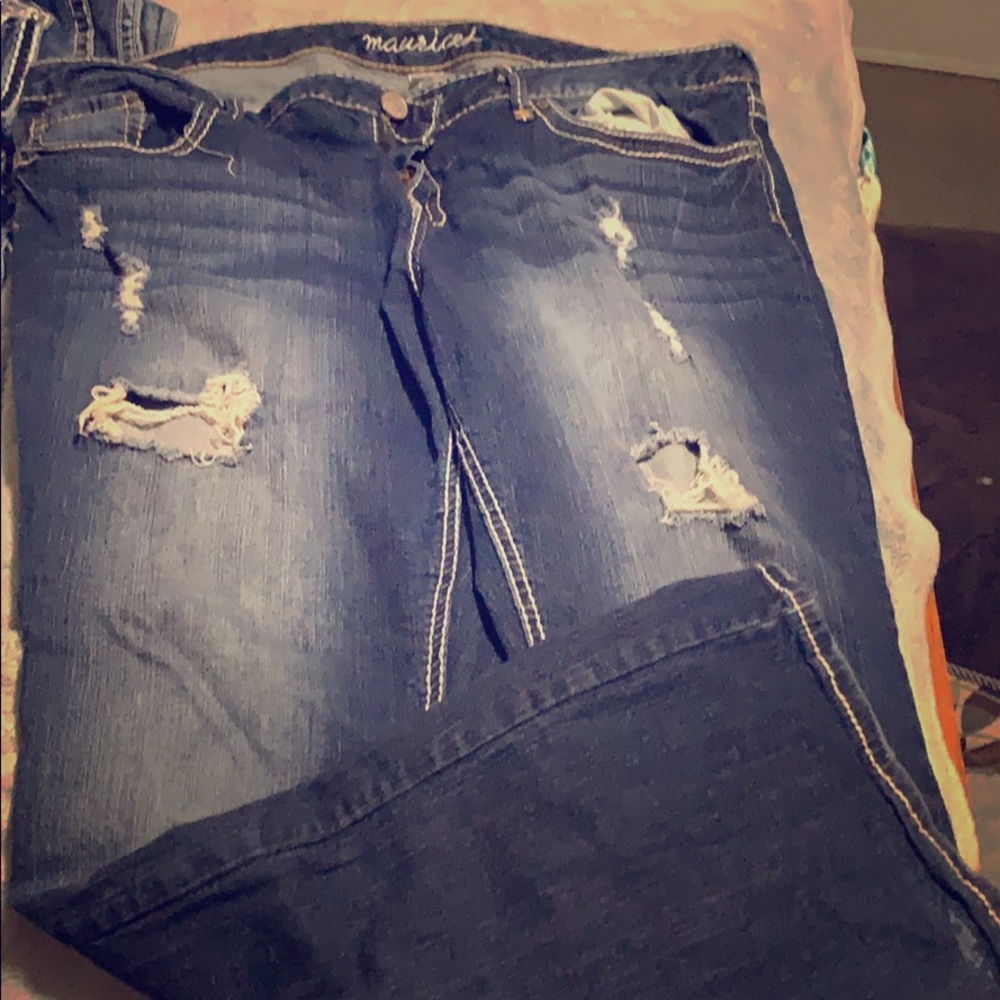 Maurice’s plus size boot cut jeans